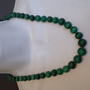 Green Stone Necklace, Malachite